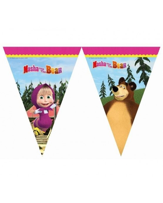 Banner vlajok  Máša a medveď 2,3m