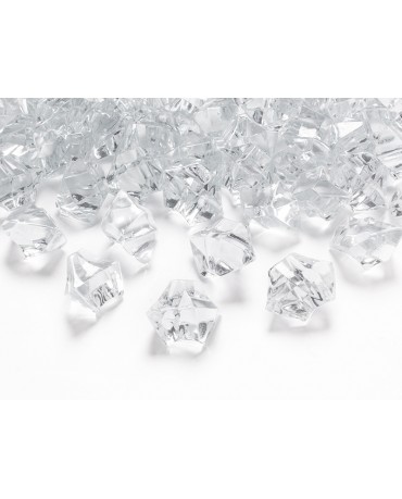 Dekorácia - bezfarebný ľad 2,5x2,1cm 50ks