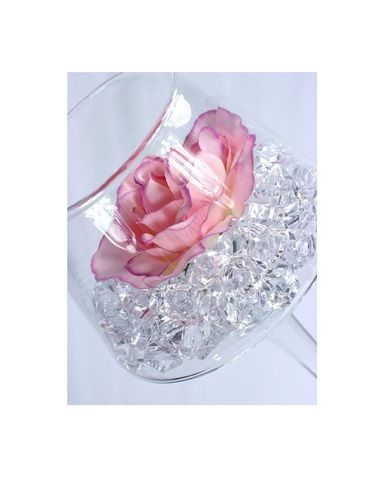 Dekorácia - bezfarebný ľad 2,5x2,1cm 50ks