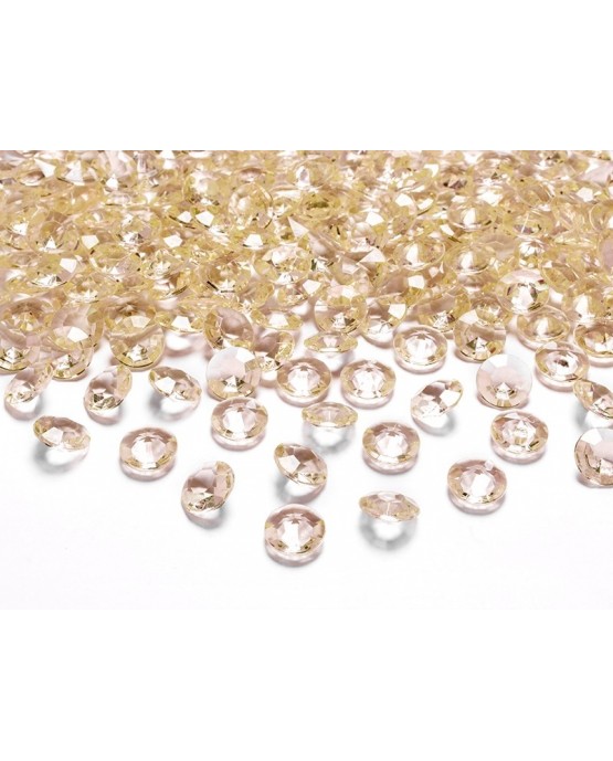 Konfety - zlaté diamanty 12mm 100ks