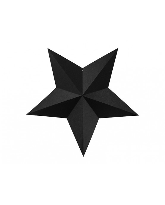 Dekorácia hviezdy - čierne 6ks