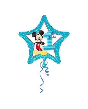 Fóliový balón Mickey číslo 1- 43cm