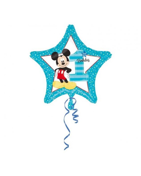 Fóliový balón Mickey číslo 1- 43cm