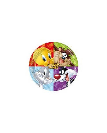 Tanieriky Looney Tunes 23 cm -8ks