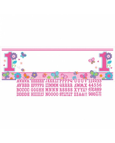 Banner -1st Birthday girl 1,65m