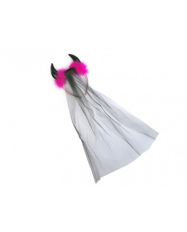 Čelenka Čertica so závojom