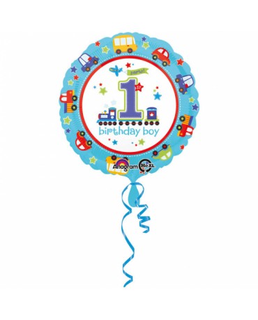 Fóliový balón Birthday boy č.1 43cm