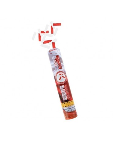 Konfety - bielo- červené stuhy 30cm