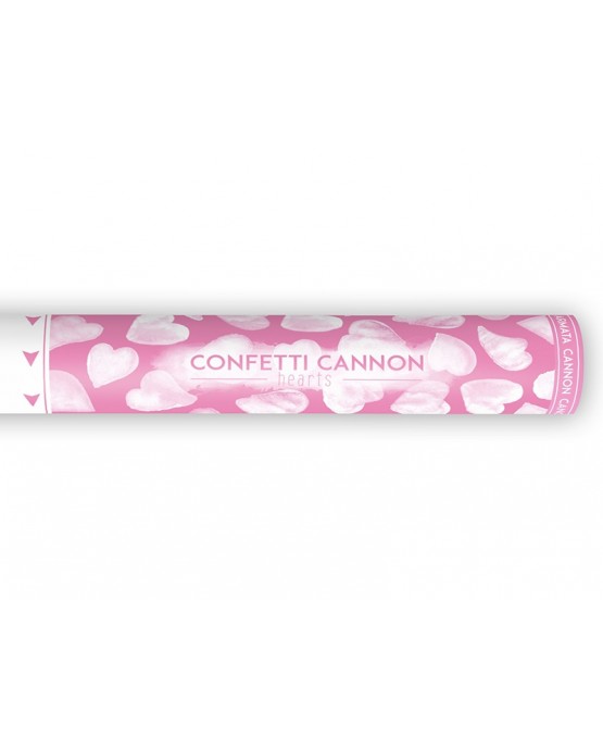 Konfety -biele srdcia 40cm