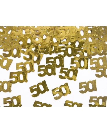 Konfety číslice 50 - zlaté 15 g