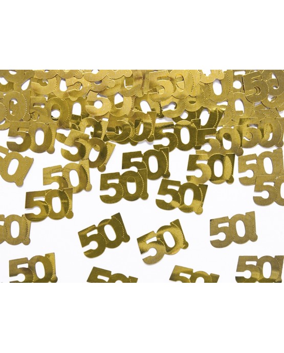 Konfety číslice 50 - zlaté 15 g
