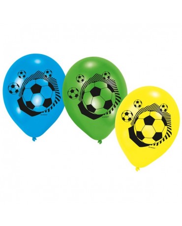 Latexové balóny Futbal mix 9" 6ks