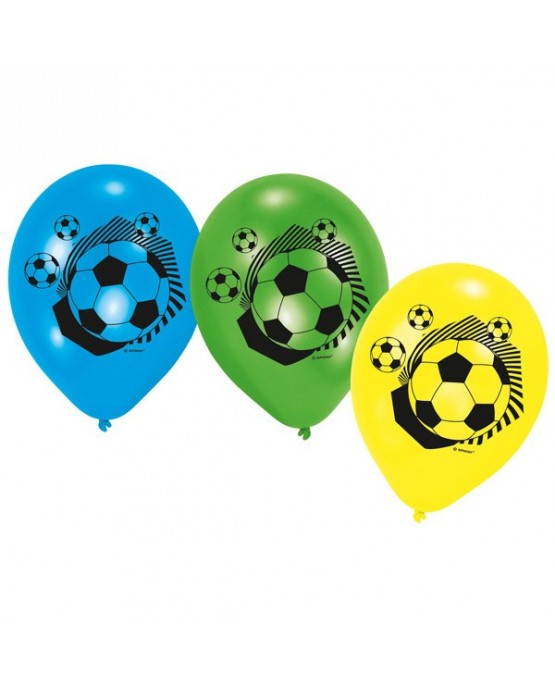 Latexové balóny Futbal mix 9" 6ks