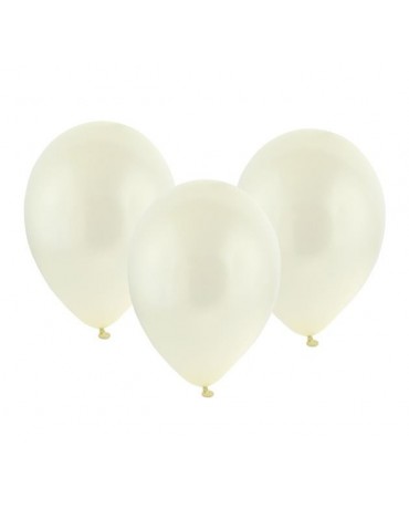 Latexové balóny metalické- krémové 11" 10ks