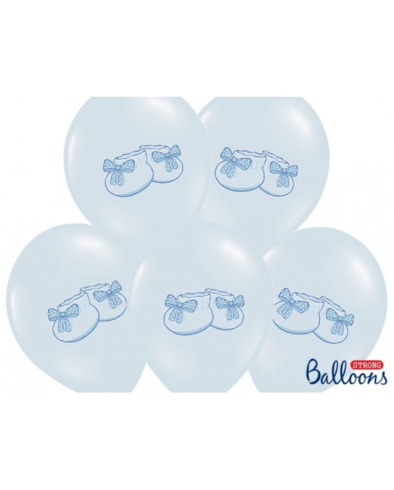 Latexové balóny -modré topánočky 30cm10ks