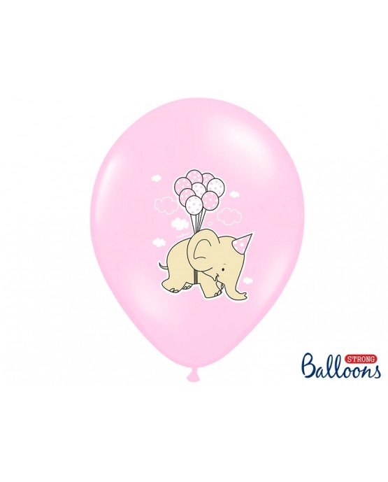 Latexové balóny Sloník -ružové 30cm 10ks