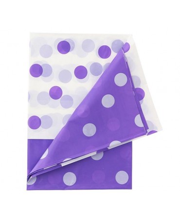 Obrus - fialové bodky 128x181 cm