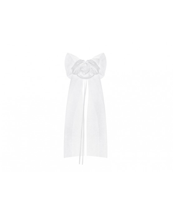 Ozdoba na kľučky-kvet - biely 2ks