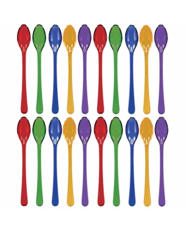 Plastové lyžičky -farebné 20ks