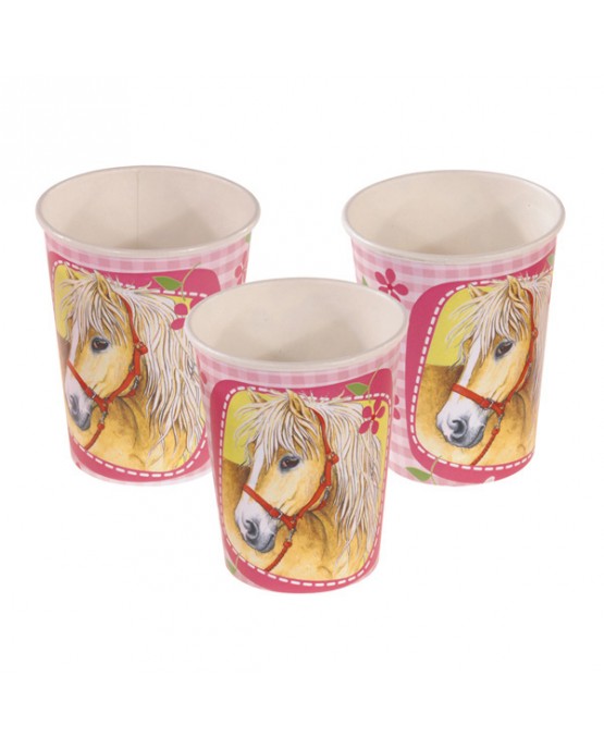 Poháre Koníky 8ks