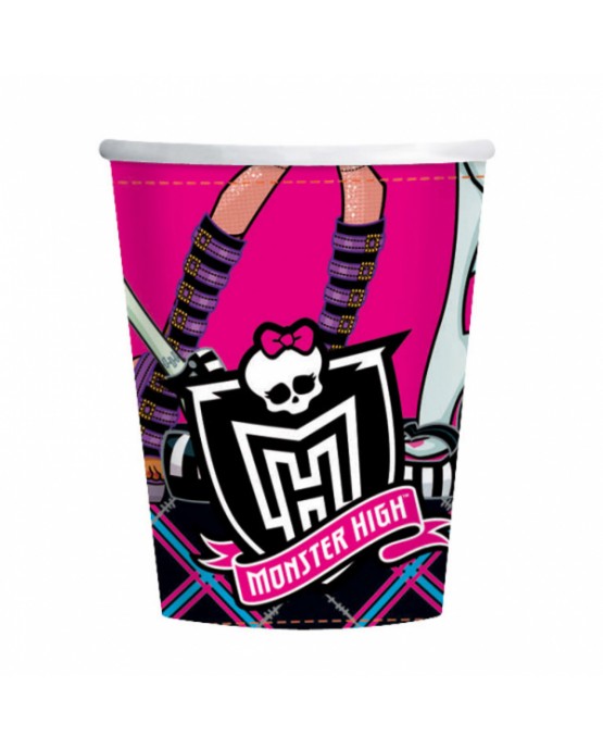 Poháre Monster High - 250 ml - 8ks