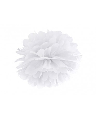 Pompón - biely 35cm