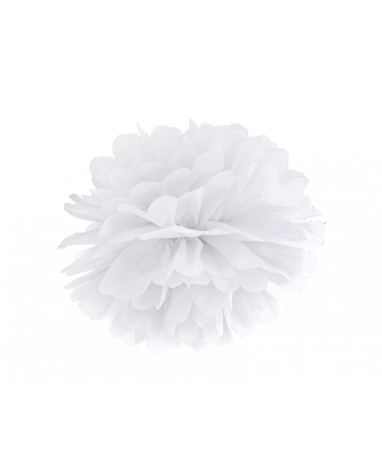 Pompón - biely 35cm