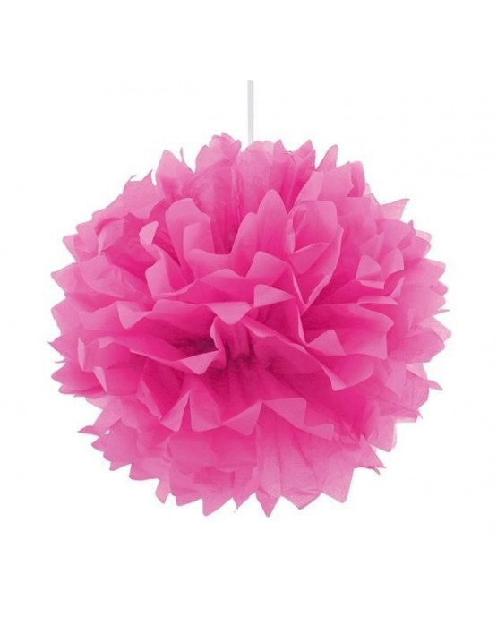 Pompón - tmavoružový 40cm 1ks