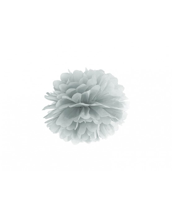 Pompón -strieborný 25cm