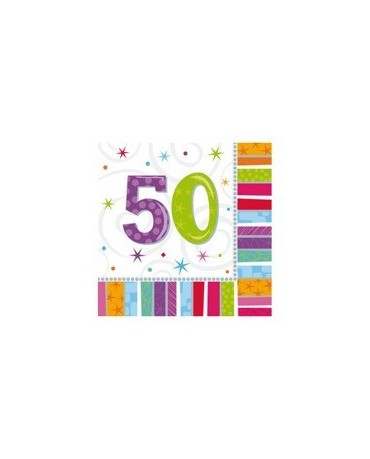 Servítky číslo 50  - 33 cm - 16 ks