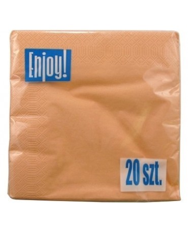 Servítky lososové - 33cm 20ks/