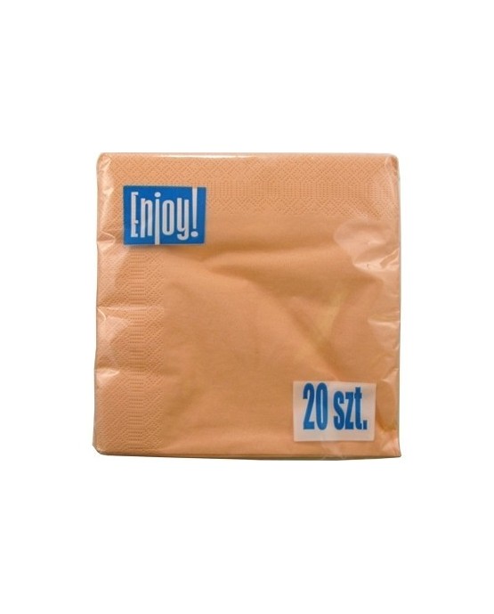 Servítky lososové - 33cm 20ks/