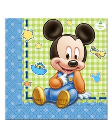 Servítky Mickey Mouse- Baby 33 cm - 20 ks