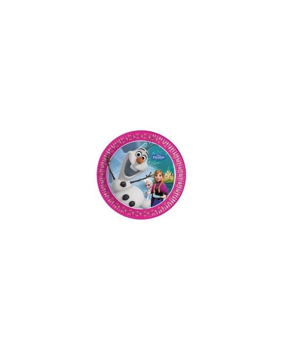 Tanieriky Frozen - Olaf 20 cm - 8 ks