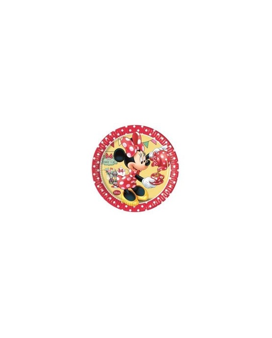 Tanieriky Minnie Mouse - Caffe 20 cm - 8 ks