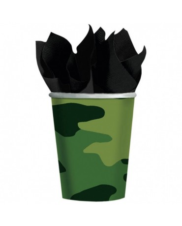 Poháriky- maskáčové 266ml 8ks