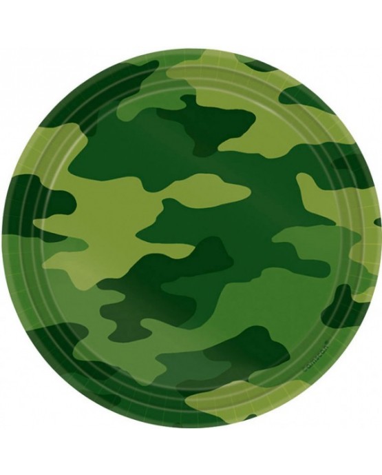 Tanieriky-maskáčové 17,7cm 8ks