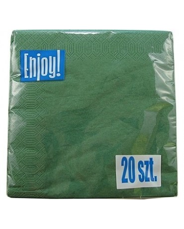 Servítky - zelené 33 cm - 20ks