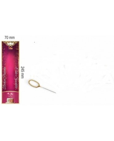 Prskavka v tvare číslo 0