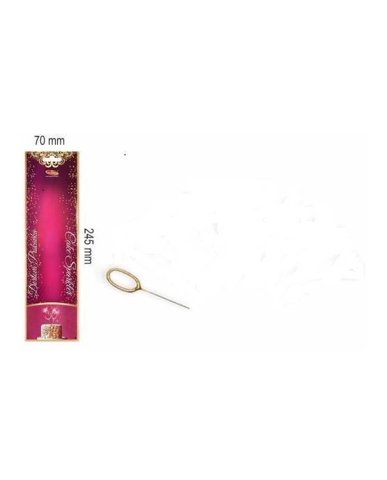 Prskavka v tvare číslo 0