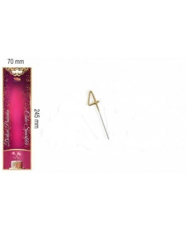 Prskavka v tvare číslo 4