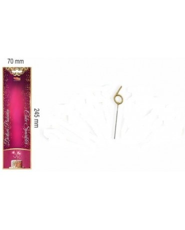 Prskavka v tvare číslo 6