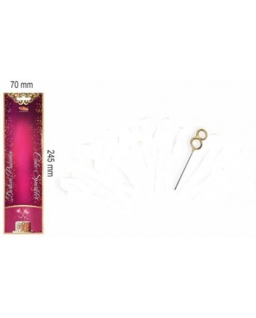 Prskavka v tvare číslo 8