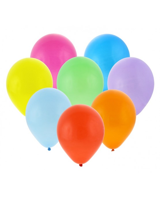 Pastelové balóny rôznofarebné 10" 100ks