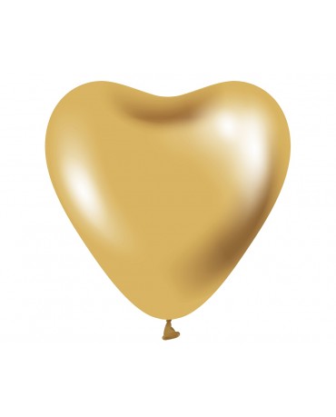 Balóny zlaté srdcia 12" 6ks