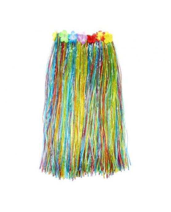 Havajská sukňa viacfarebná s kvetmi veľ. L - 1 ks/P91