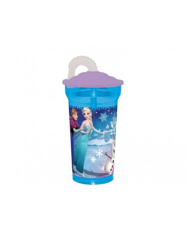 Plast. pohár so slamkou Frozen 350 ml