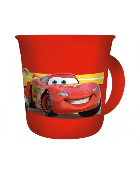 Plast. hrnček Autá - červený 275 ml