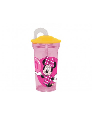 Plastový pohár so slamkou Minnie Mouse 350 ml
