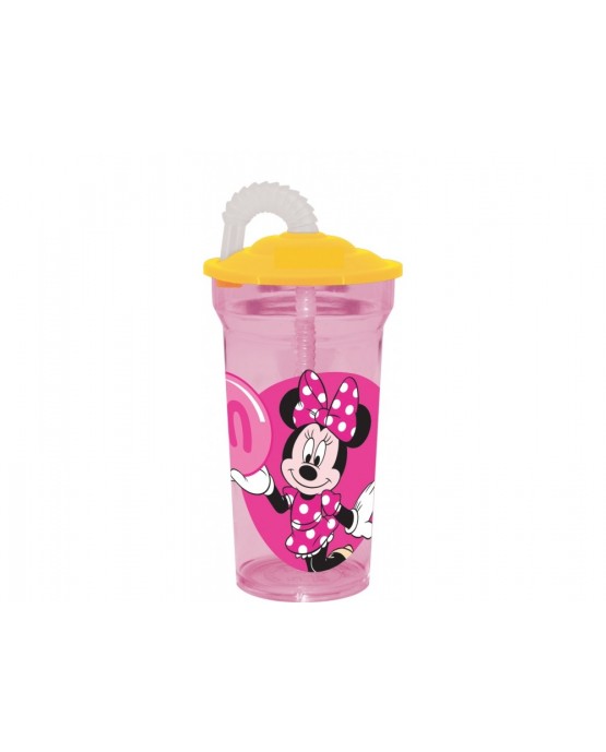 Plast. pohár so slamkou Minnie Mouse 350 ml
